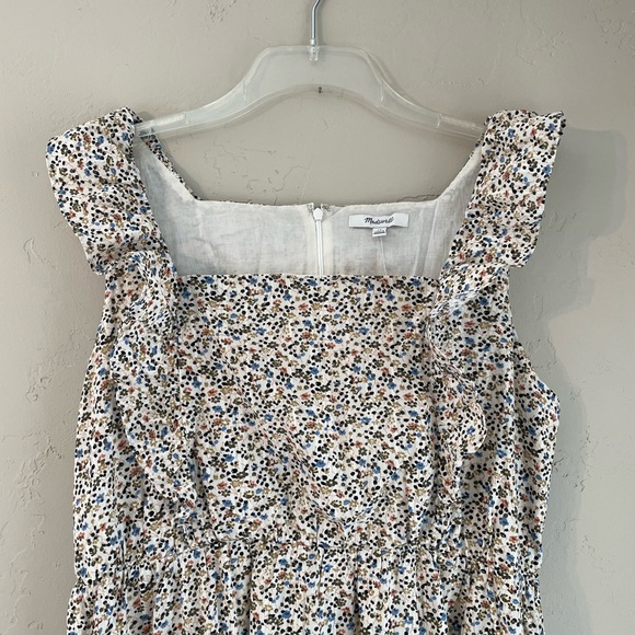 NWT Madewell Ditsy Floral Midi Dress - Picture 2 of 10